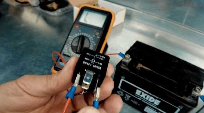 Test 5 pin relay step 10